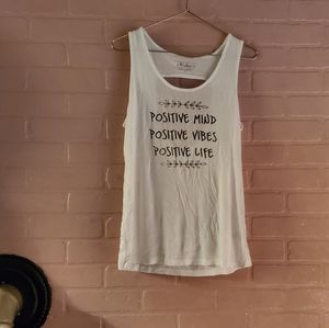 Women's positive vibes tank top